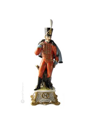 NAPOLEÓN Figura de porcelana Capodimonte hecha a mano Made in Italy