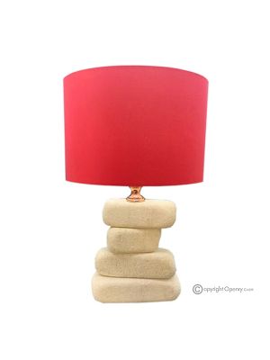 Lámpara de Piedra de Mármol, auténtica pantalla de piedra natural, decoración de lujo.