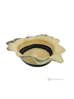 CENTRO DE MESA en ónix cebra, auténtica piedra natural, hecha a mano, aporta una elegancia única.