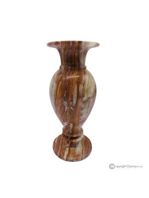 JARRÓN, ánfora en mármol ónix verde, piedra auténtica, hecho a mano, decorativo.