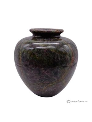 JARRÓN esférico de mármol, piedra natural de calidad, hecho a mano, artículo de lujo.