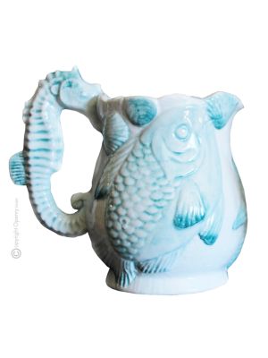 FISH JUG Jarra jarra decantadora creaciones originales en cerámica artística Made in Italy