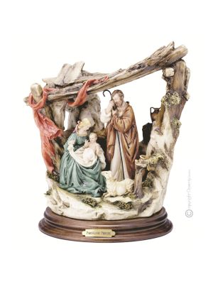 PEQUEÑO NATIVIDAD Belén Figura de porcelana Capodimonte hecha a mano Made in Italy