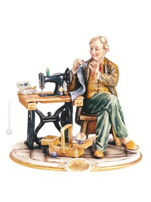 SASTRE Estatua estatuilla Capodimonte porcelana hecha a mano Made in Italy