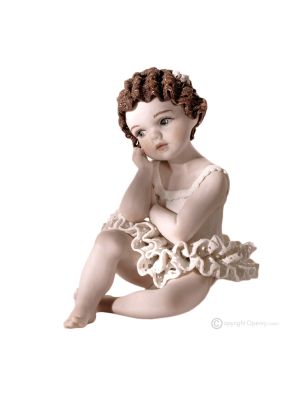 CLAUDINA - Estatuilla de Capodimonte, bailarina de porcelana de rara belleza.