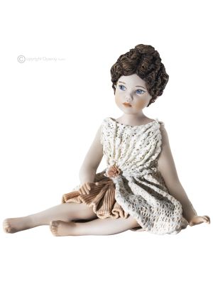 DALIA - Capodimonte, estatuilla romántica en porcelana artística única.