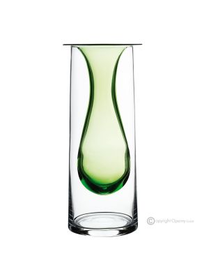 ALBA Auténtico jarrón decorativo moderno pintado a mano en cristal de calidad superior.