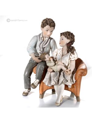 EL CÍRCULO DE LA VIDA - Porcelana Capodimonte, muñeca realista y encantadora.