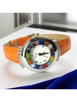 RELOJ DE PULSERA ESTRELLA con auténtico cristal de Murano hecho a mano Murrine Made in Italy