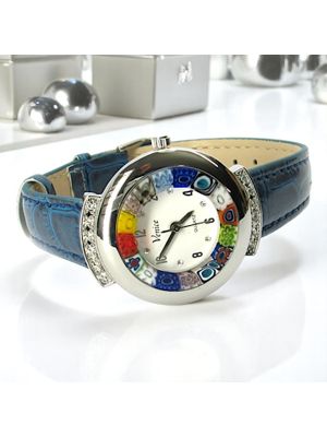 RELOJ DE PULSERA ESTRELLA con auténtico cristal de Murano hecho a mano Murrine Made in Italy