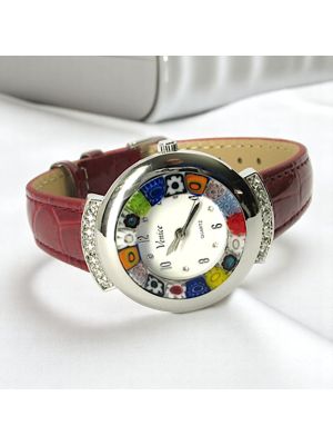 RELOJ DE PULSERA ESTRELLA con auténtico cristal de Murano hecho a mano Murrine Made in Italy