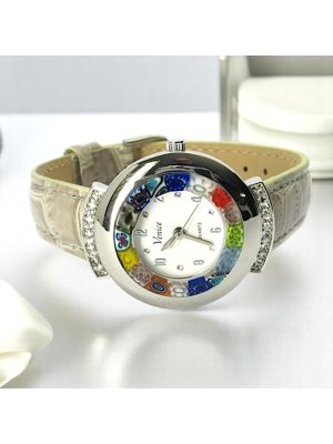 RELOJ DE PULSERA ESTRELLA con auténtico cristal de Murano hecho a mano Murrine Made in Italy