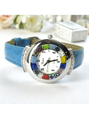 RELOJ DE PULSERA ESTRELLA con auténtico cristal de Murano hecho a mano Murrine Made in Italy