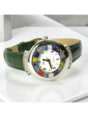 RELOJ DE PULSERA ESTRELLA con auténtico cristal de Murano hecho a mano Murrine Made in Italy