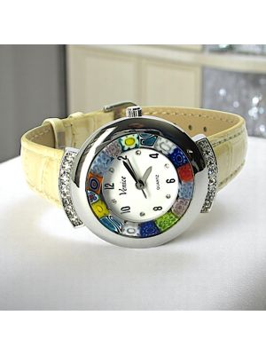RELOJ DE PULSERA ESTRELLA con auténtico cristal de Murano hecho a mano Murrine Made in Italy