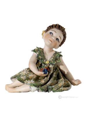 PRIMAVERA Romántica figura de porcelana Capodimonte, las estaciones en puro arte.