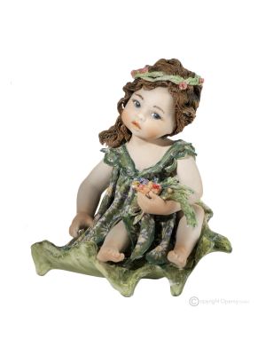 Estatuilla PRIMAVERA de Capodimonte, representación de la temporada en porcelana.