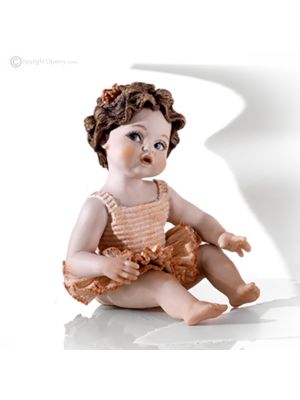 RENEE - Estatuilla de Capodimonte, bailarina de porcelana de rara belleza.