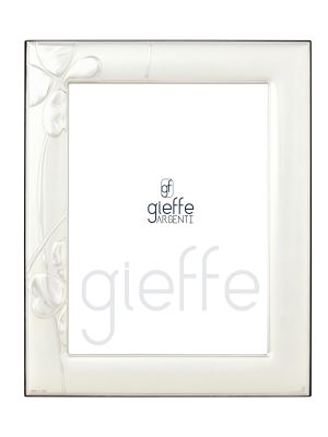 Marco de fotos plateado - Estilo hogareño - Motivo de relieve de cuadrifolio