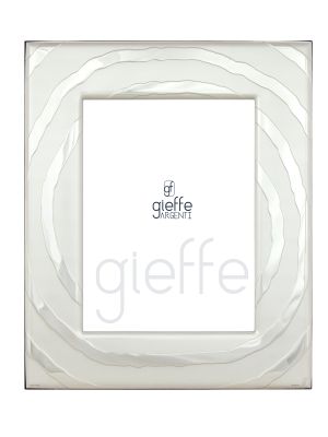 Marco de fotos SANREMO Marco de fotos plateado Hecho a mano Hecho en Italia Foto aprox. 20x25cm