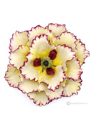 AMAPOLA – Flor colgante en porcelana de Capodimonte, hecha a mano, de alta calidad.