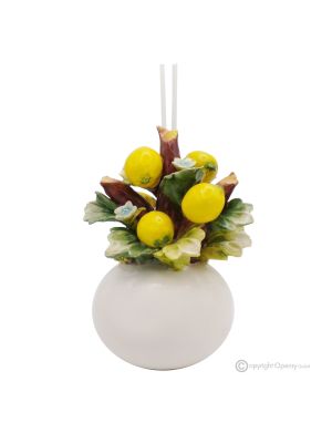 LIMONES – Ambientador, difusor de ambiente, cerámica de Capodimonte, hecho a mano
