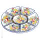 Plato de aperitivo FIORACCIO, auténtica cerámica artística Castelli, realizada y pintada a mano.