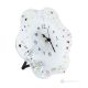 FIORE Reloj de sobremesa, en cristal transparente con gotas, diseño moderno, hecho a mano