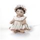 Figura de porcelana MICRO Capodimonte, muñeca de bellas artes de bautismo.